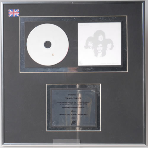 Kings Of Leon Youth And Young Manhood in-house award disc UK KOLAIYO346024