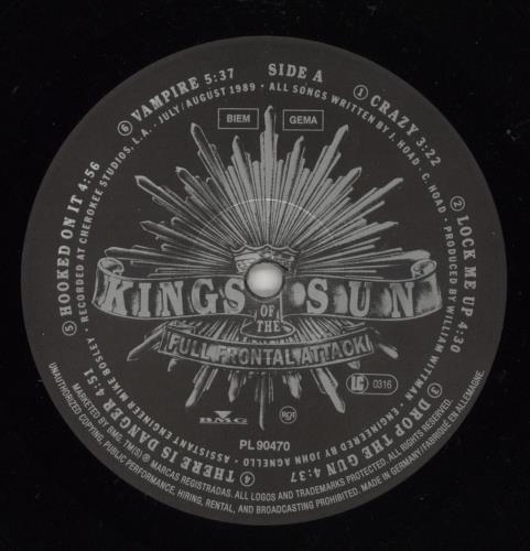 Kings Of The Sun Full Frontal Attack vinyl LP album (LP record) UK 1LVLPFU874595