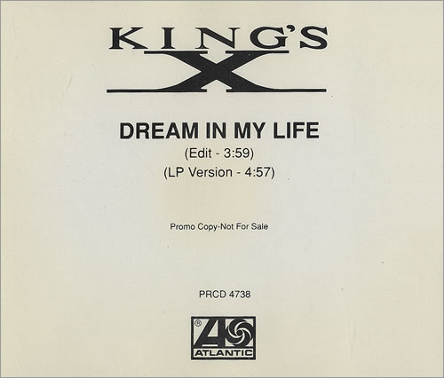 King's X Dream In My Life CD single (CD5 / 5") US KC0C5DR486594