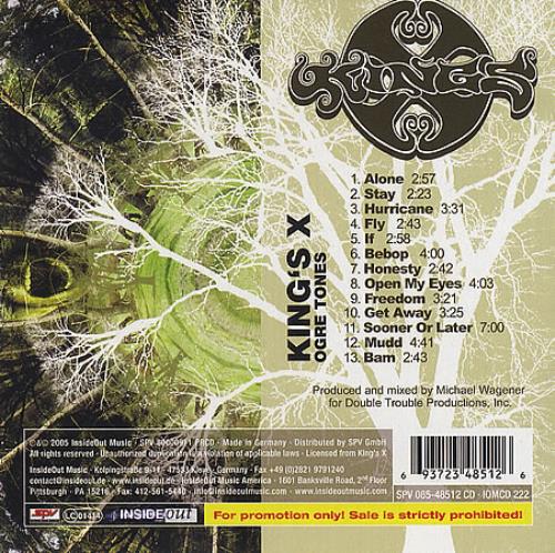 King's X Ogre Tones CD album (CDLP) UK KC0CDOG387167