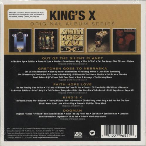 King's X Original Album Series - Sealed CD Album Box Set UK KC0DXOR880655