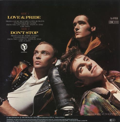 King Love & Pride 7" vinyl single (7 inch record / 45) UK K-G07LO182510