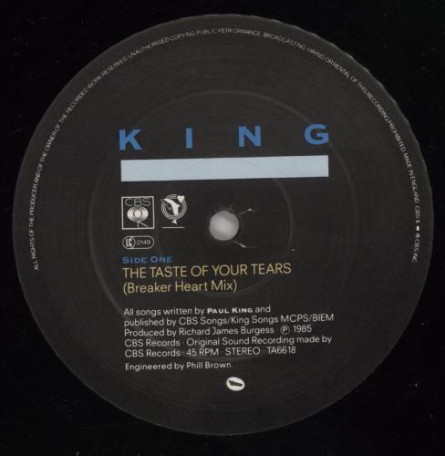 King The Taste Of Your Tears 12" vinyl single (12 inch record / Maxi-single) UK K-G12TH116254