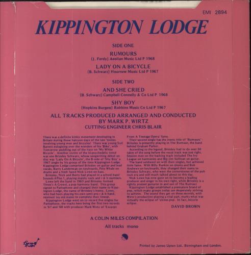 Kippington Lodge Kippington Lodge 7" vinyl single (7 inch record / 45) UK KDH07KI816430