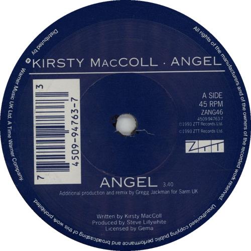 Kirsty MacColl Angel 7" vinyl single (7 inch record / 45) UK KIR07AN196161