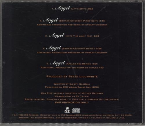 Kirsty MacColl Angel CD single (CD5 / 5") US KIRC5AN25085