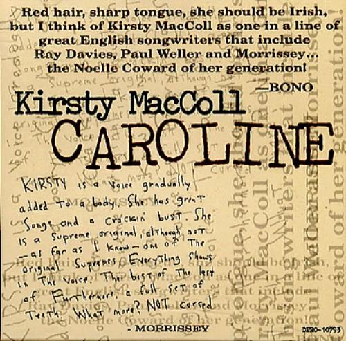 Kirsty MacColl Caroline CD single (CD5 / 5") US KIRC5CA45681