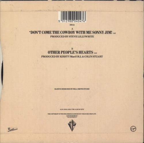 Kirsty MacColl Don't Come The Cowboy With Me Sonny Jim! 7" vinyl single (7 inch record / 45) UK KIR07DO160520