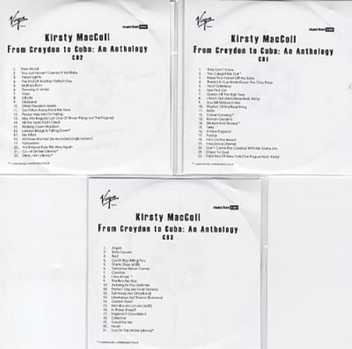 Kirsty MacColl From Croydon To Cuba: An Anthology CD-R acetate UK KIRCRFR321709
