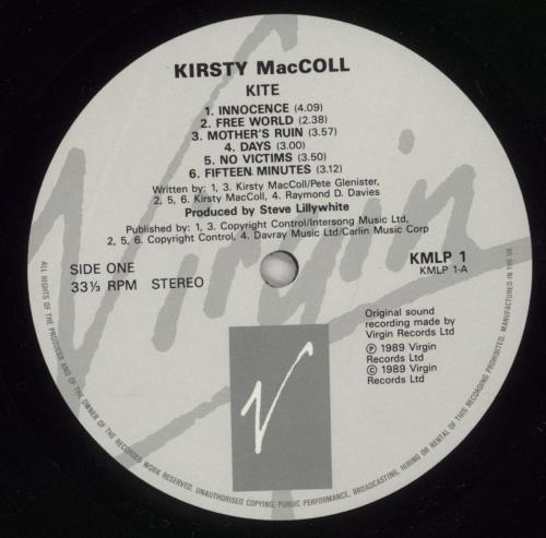 Kirsty MacColl Kite vinyl LP album (LP record) UK KIRLPKI398790