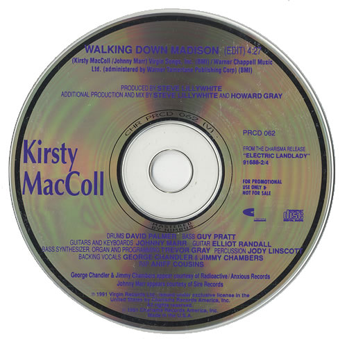 Kirsty MacColl Walking Down Madison CD single (CD5 / 5") US KIRC5WA94419