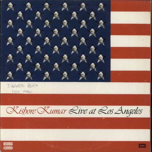 Kishore Kumar Live At Los Angeles 2-LP vinyl record set (Double LP Album) Indian 4RU2LLI848851