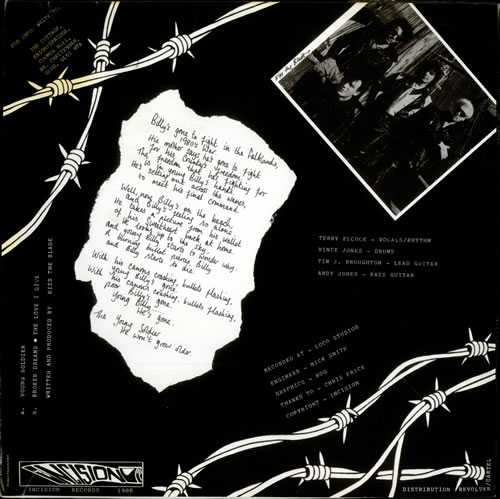 Kiss The Blade Young Soldier 12" vinyl single (12 inch record / Maxi-single) UK KJ-12YO520097