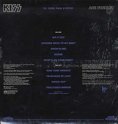 Kiss Ace Frehley - sealed picture disc LP (vinyl picture disc album) US KISPDAC352908