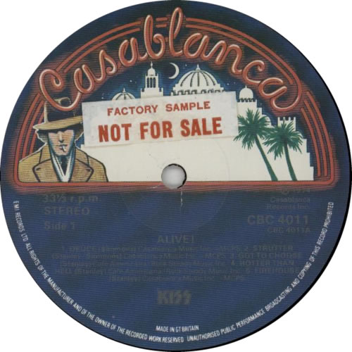 Kiss Alive! - Factory Sample 2-LP vinyl record set (Double LP Album) UK KIS2LAL16855