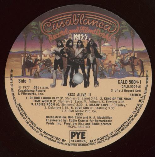 Kiss Alive II + Booklet & Tattoos - Hype Stickered - Purple 2-LP vinyl record set (Double LP Album) UK KIS2LAL872144