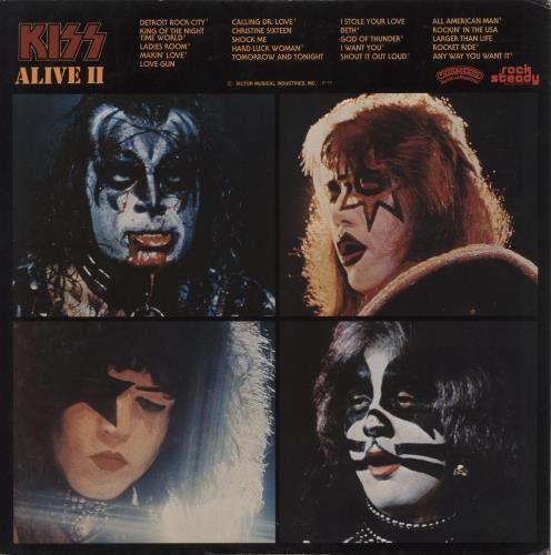 Kiss Alive II + Tattoos 2-LP vinyl record set (Double LP Album) Japanese KIS2LAL472292