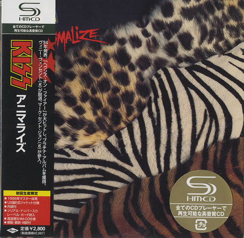 Kiss Animalize SHM CD Japanese KISHMAN433657