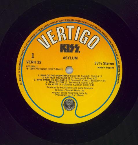 Kiss Asylum - Shrink vinyl LP album (LP record) UK KISLPAS777355