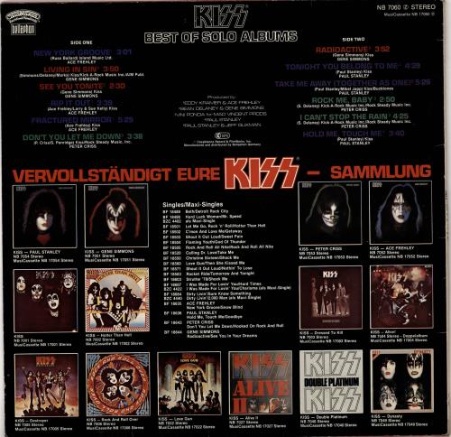 Kiss Best Of Solo Albums - 1st vinyl LP album (LP record) German KISLPBE14367