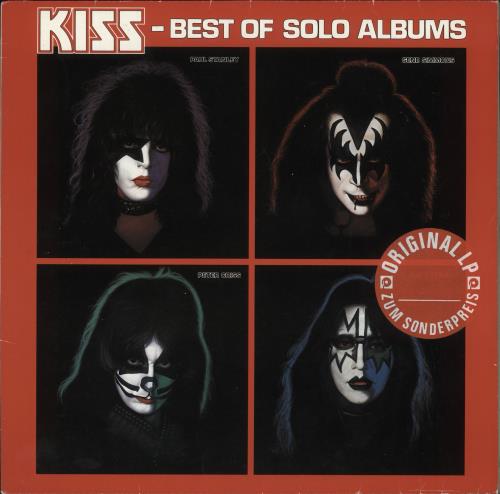 Kiss Best Of Solo Albums - Hype Sticker vinyl LP album (LP record) German KISLPBE606995