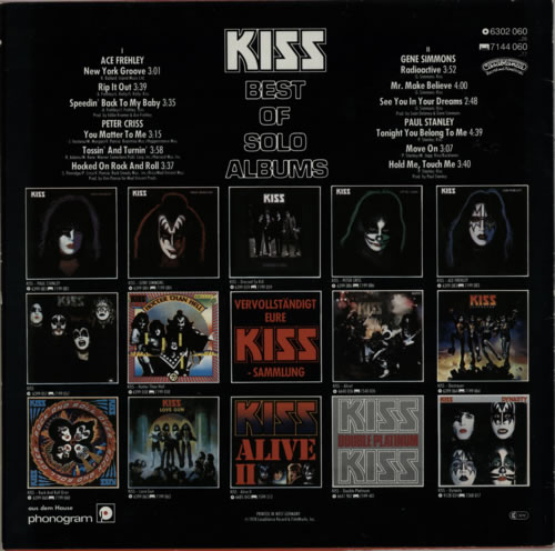 Kiss Best Of Solo Albums - Hype Sticker vinyl LP album (LP record) German KISLPBE606995
