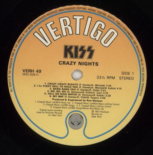 Kiss Crazy Nights - Shrink vinyl LP album (LP record) UK KISLPCR865526
