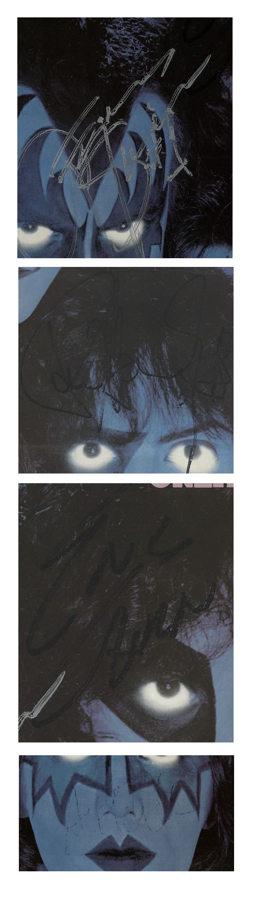 Kiss Creatures Of The Night - Autographed vinyl LP album (LP record) UK KISLPCR574629