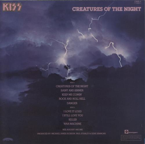 Kiss Creatures Of The Night - Casablanca Label vinyl LP album (LP record) UK KISLPCR880419
