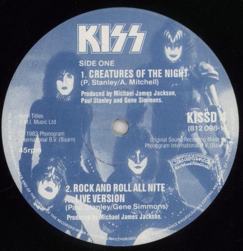 Kiss Creatures Of The Night - EX 12" vinyl single (12 inch record / Maxi-single) UK KIS12CR00896