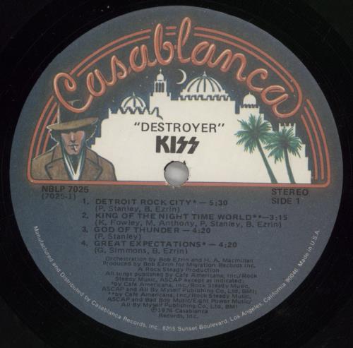 Kiss Destroyer vinyl LP album (LP record) US KISLPDE647540