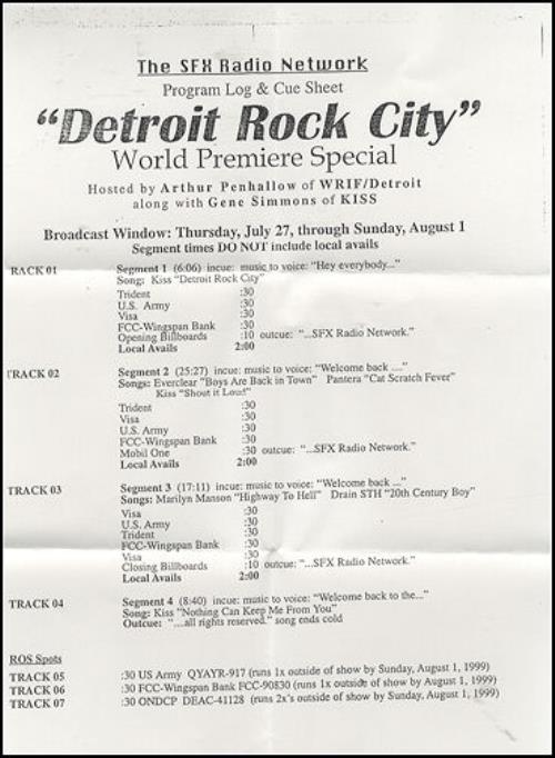 Kiss Detroit Rock City CD album (CDLP) US KISCDDE144005