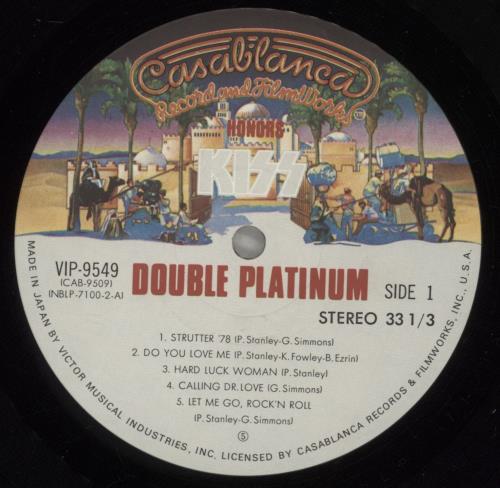 Kiss Double Platinum - Complete + Advert 2-LP vinyl record set (Double LP Album) Japanese KIS2LDO879464