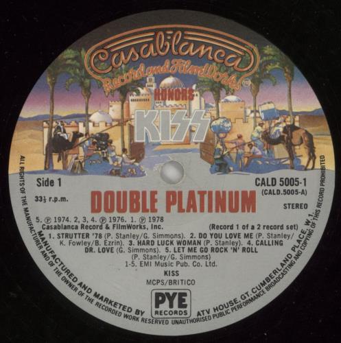 Kiss Double Platinum - EX 2-LP vinyl record set (Double LP Album) US KIS2LDO14345