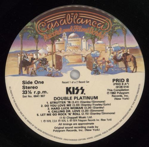 Kiss Double Platinum - EX 2-LP vinyl record set (Double LP Album) UK KIS2LDO656088