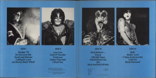 Kiss Double Platinum - Misprinted Riva Labels 2-LP vinyl record set (Double LP Album) UK KIS2LDO856757