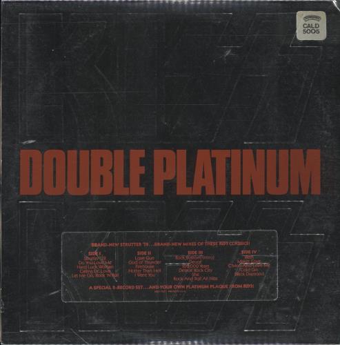 Kiss Double Platinum 2-LP vinyl record set (Double LP Album) UK KIS2LDO422842