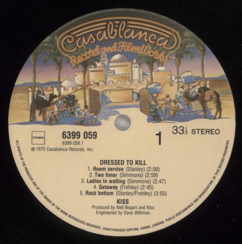 Kiss Dressed To Kill vinyl LP album (LP record) Dutch KISLPDR00915