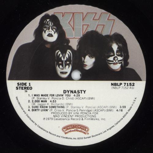 Kiss Dynasty vinyl LP album (LP record) US KISLPDY882606