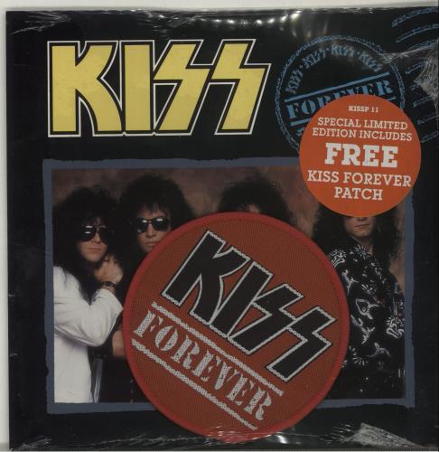 Kiss Forever + Patch - Sealed 7" vinyl single (7 inch record / 45) UK KIS07FO13863