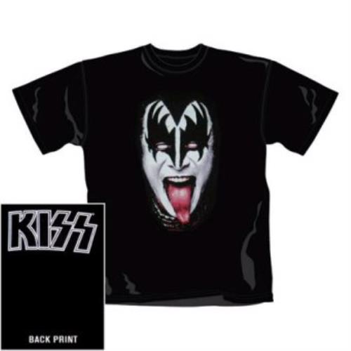 Kiss Gene Face T-Shirt - Small t-shirt UK KISTSGE355129