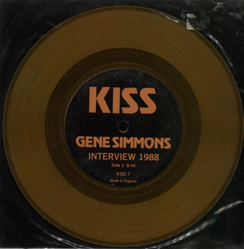 Kiss Gene Simmons - Interview 1988 7" vinyl single (7 inch record / 45) UK KIS07GE583136