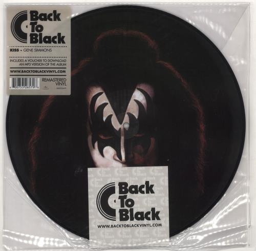 Kiss Gene Simmons - Sealed picture disc LP (vinyl picture disc album) UK KISPDGE510892