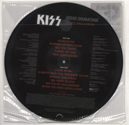 Kiss Gene Simmons - Sealed picture disc LP (vinyl picture disc album) UK KISPDGE510892