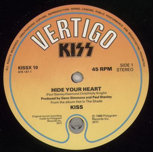 Kiss Hide Your Heart 12" vinyl single (12 inch record / Maxi-single) UK KIS12HI14431