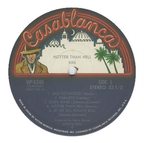 Kiss Hotter Than Hell - 1st Issue vinyl LP album (LP record) Japanese KISLPHO09100