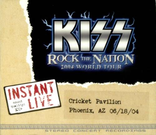 Kiss Instant Live - Cricket Pavilion Phoenix, AZ 06/18/04 CD-R acetate US KISCRIN427199