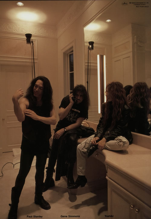 Kiss Kiss & Yoshiki Promotional Print memorabilia Japanese KISMMKI638002