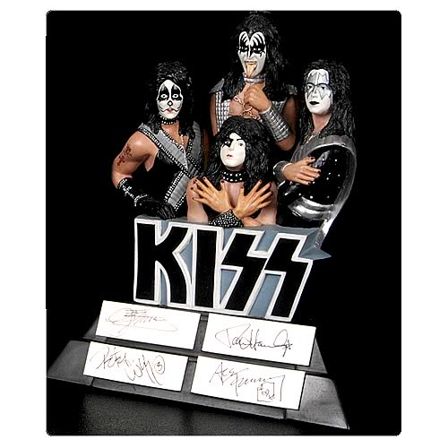 Kiss Kiss Figurine SIGNED BY ALL FOUR ORIGINAL MEMBERS! US memorabilia