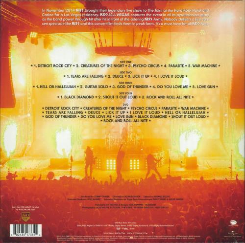 Kiss Kiss Rocks Vegas Nevada - Yellow Vinyl + DVD - Sealed 2-LP vinyl record set (Double LP Album) UK KIS2LKI758610